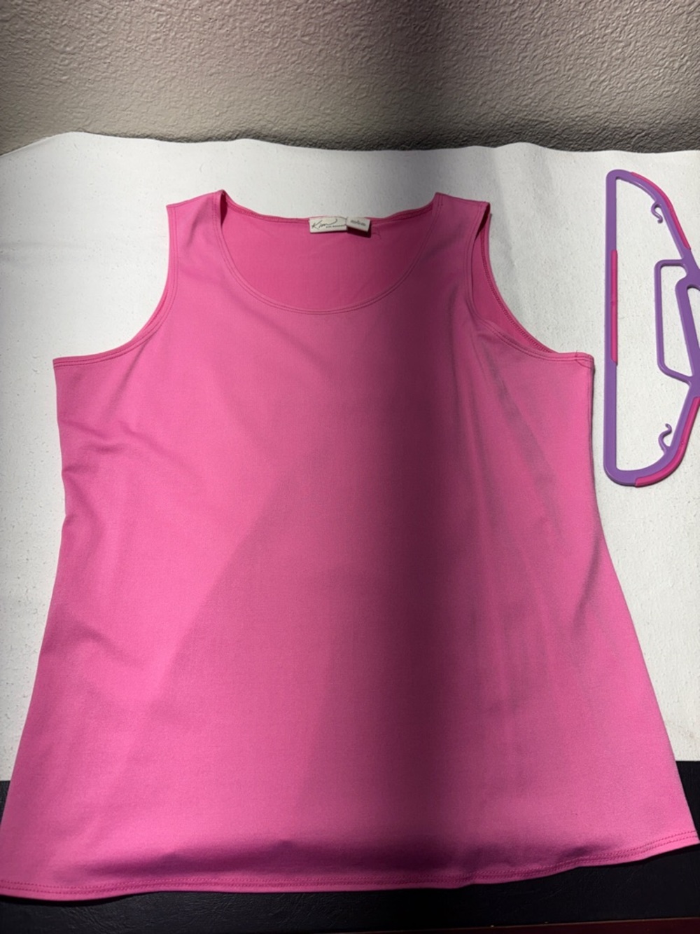 Kim Rogers Hot Pink Scoop Neck Tank